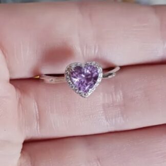 Adjustable sterling silver alexandrite ring
